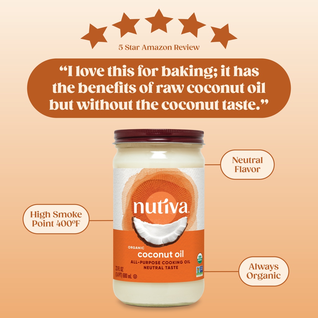 Have you met our Organic All Purpose Coconut Oil? This staple can be used from head to toe, inside and out, but it’s especially beloved by bakers. Made from organic dried coconut, our creamy expeller-pressed all-purpose coconut oil is steam-refined without chemicals.