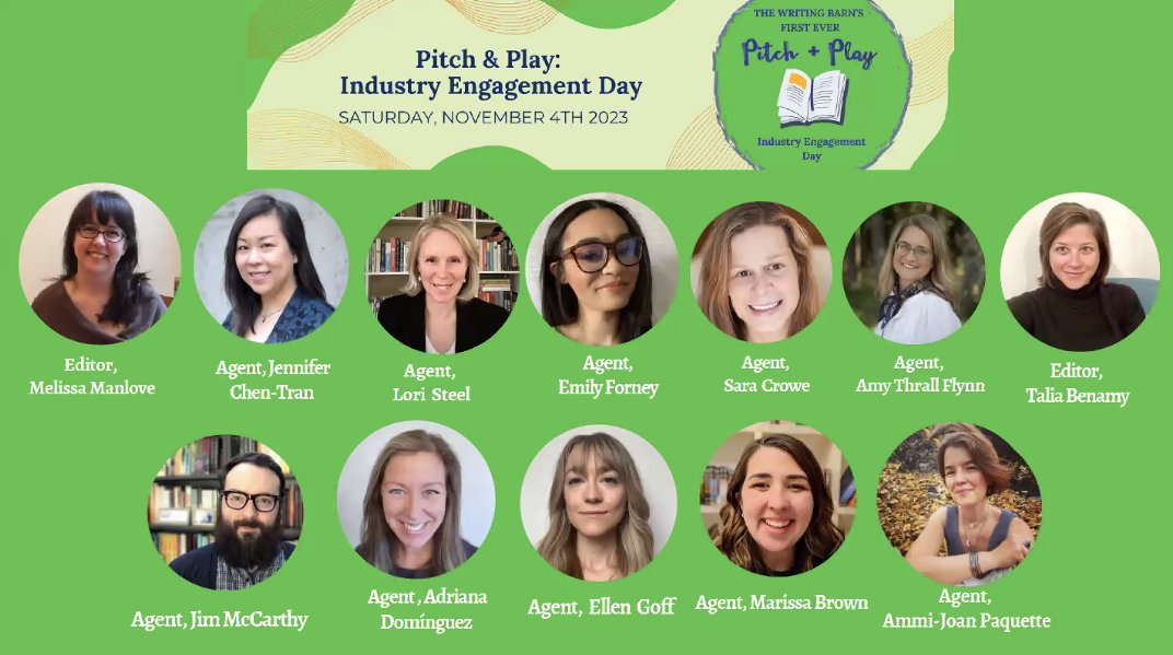 Happy to be a part of @TheWritingBarn's inaugural #WBPitch&Play event!