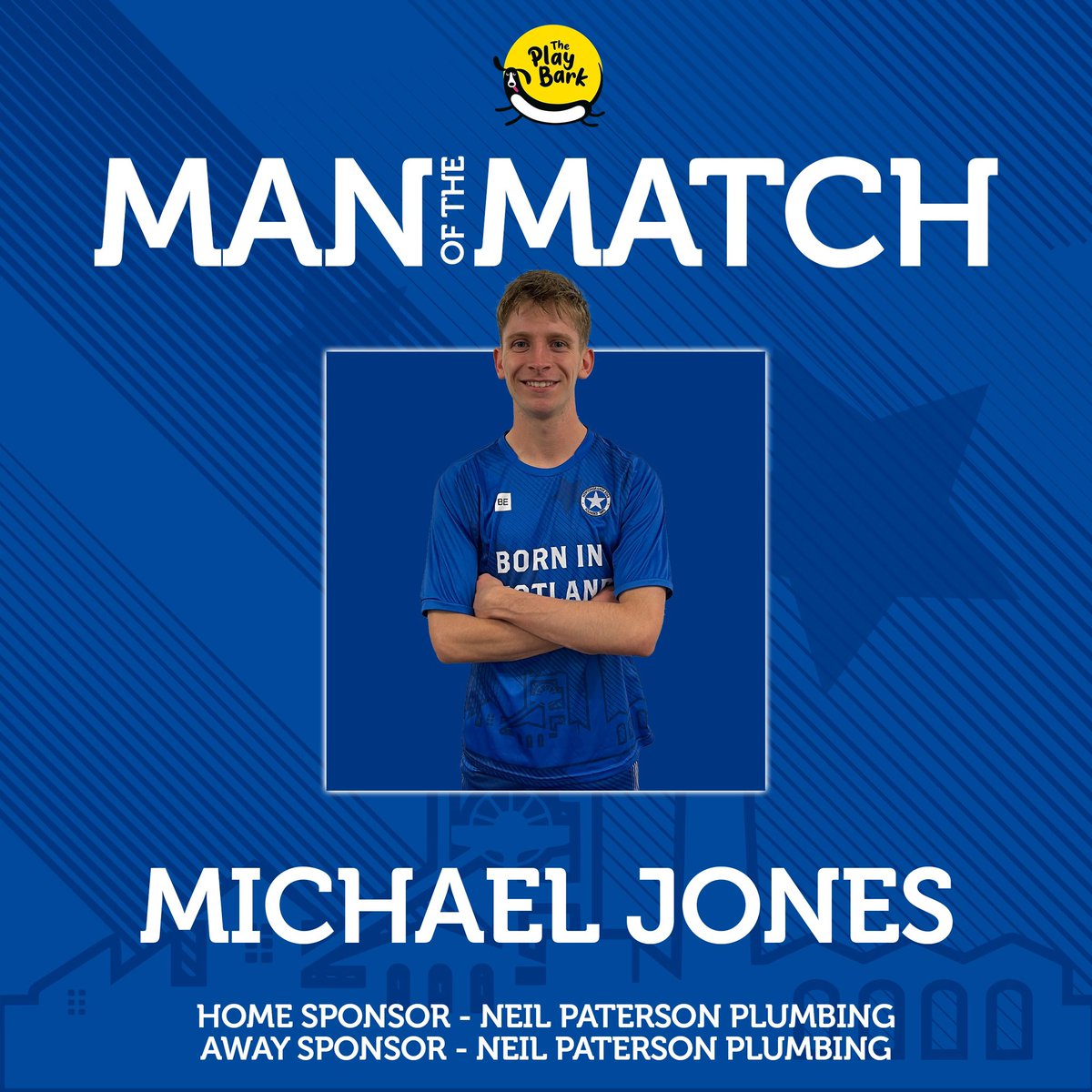 With 2 assists and a brilliant performance today’s Play Bark Man of the Match award goes to Mikey Jones! Well done Jonesy 👏🏼