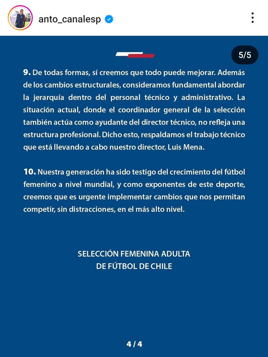 MatitaWorld's tweet photo. 🇨🇱  Las jugadoras de @LaRoja lanzan un comunicado respaldando a las que volvieron con sus clubes. Entre ellas, la valencianista Antonia Canales.

👩‍🎓 Denuncian las presiones ejercidas y la falta de profesionalismo de la Federación, cómo informó @ro_fuentealba en @NocheMurcielago⤵️ https://t.co/mdLB4yDpul