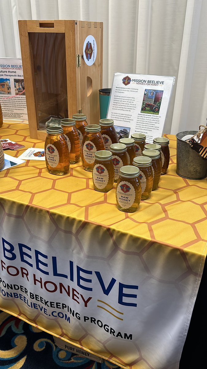 Mission Beelieve - provides a beekeeping education for Active Duty, Veterans, &amp; First Responders .. help for well-being! 🐝🐝