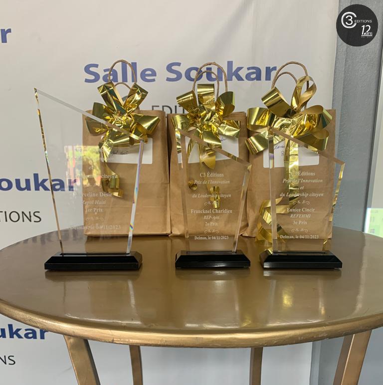 C3Editions's tweet photo. Retour en images sur la cérémonie de la remise du « Prix de l’Innovation et du Leadership citoyen », ce samedi 4 novembre 2023, à la salle Michel Soukar de C3 Éditions à Delmas.
#c3editions #prixinnovation #leadership #engagement https://t.co/MdHjnLQOib