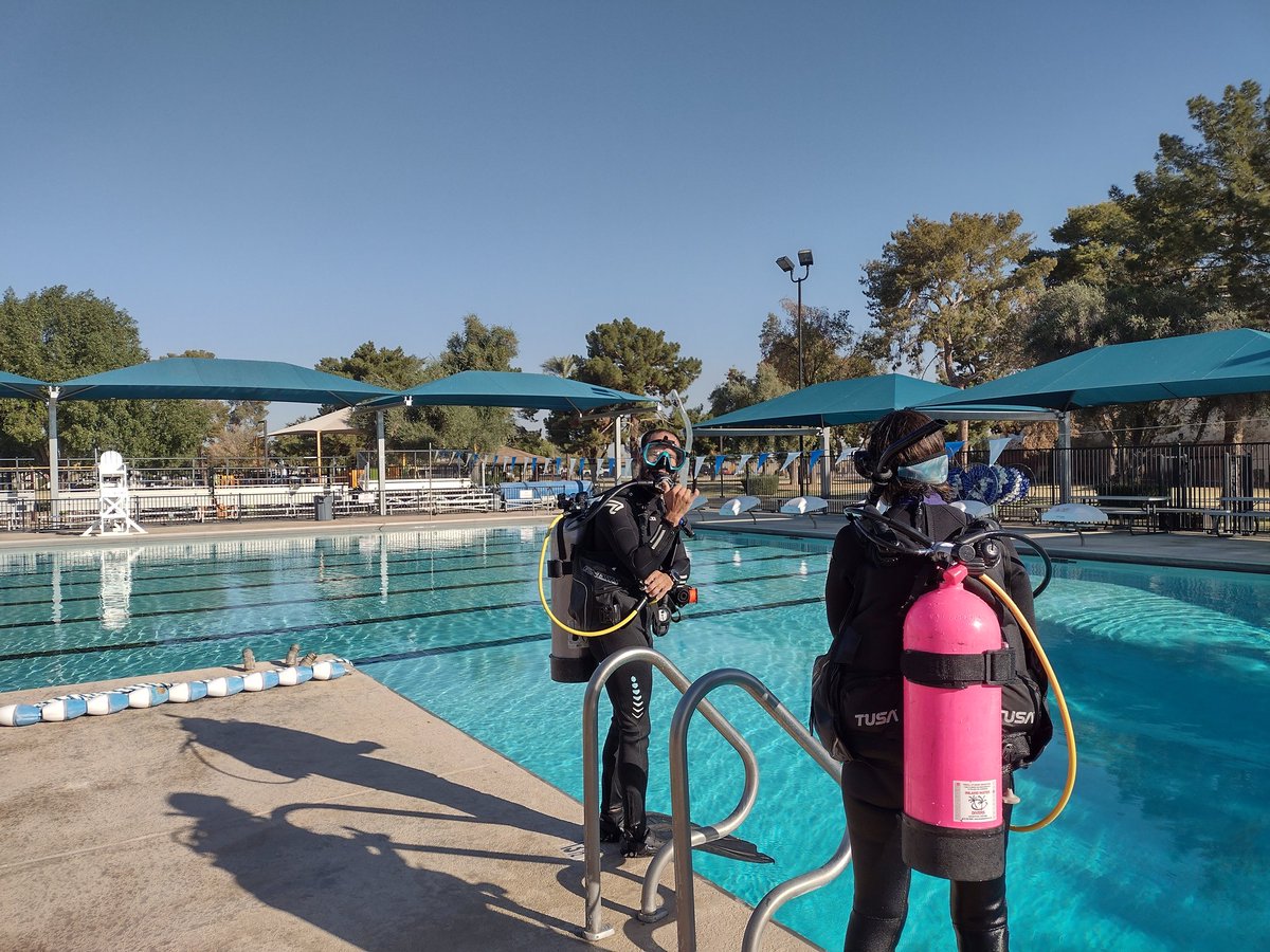 Beautiful morning in PHX to be training in the pool!