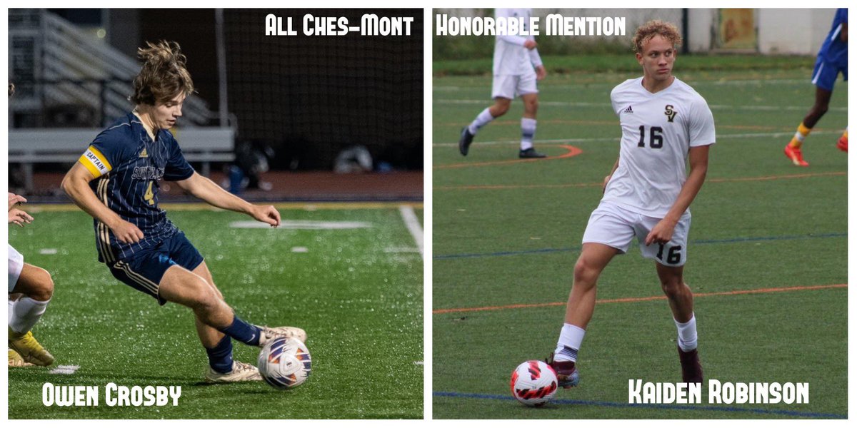 🚨ALL CHES-MONT HONORABLE MENTION🚨 Owen Crosby Kaiden Robinson Congratulations Boys!! 💙💛