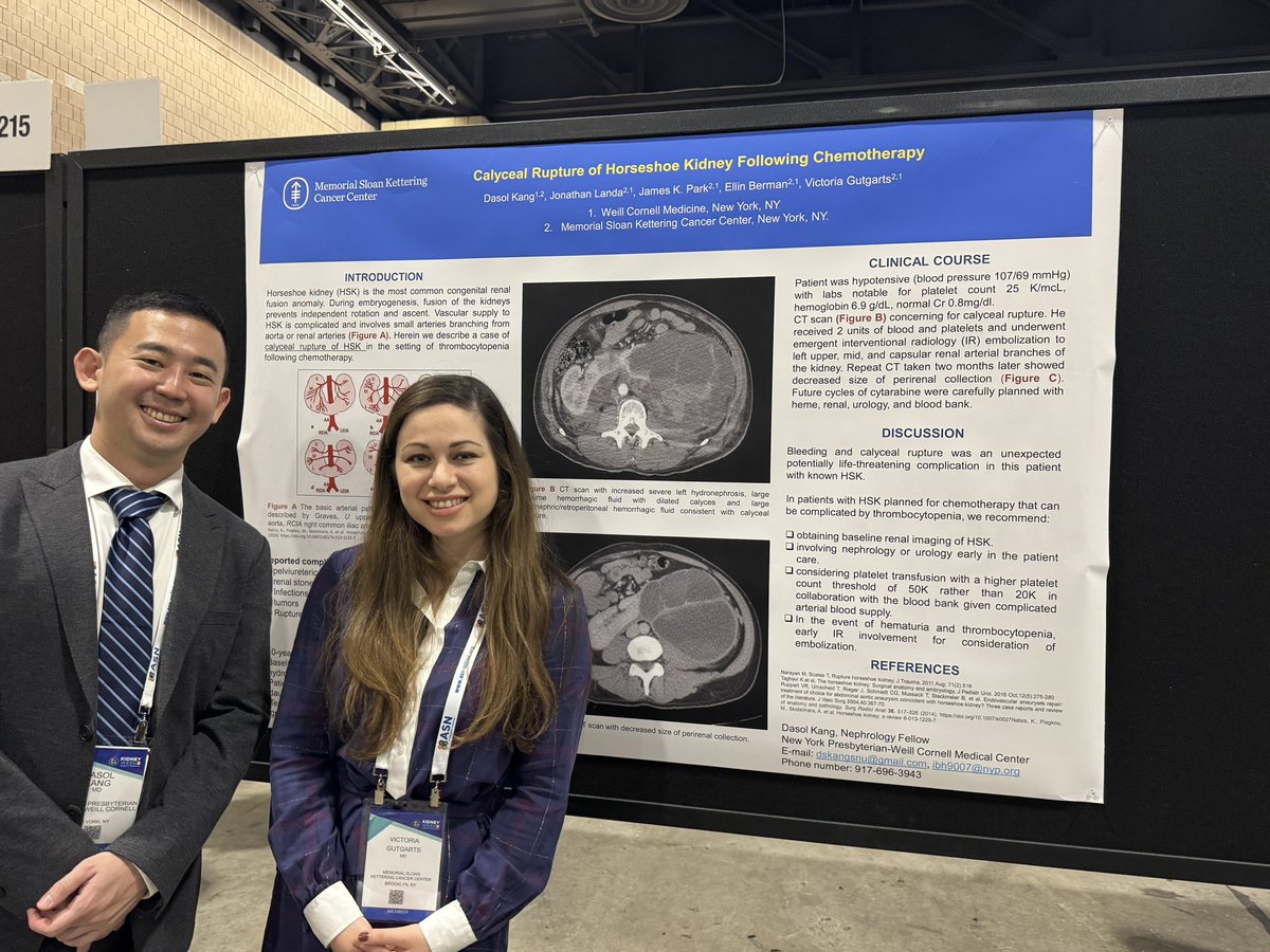 Enjoying ASN while presenting important findings! Congrats to colleagues and friends! <a href="/MSK_Neph/">Memorial Sloan Kettering Nephrology</a>