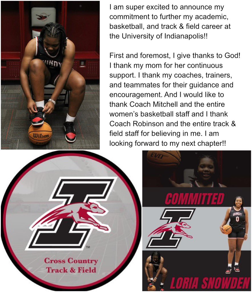 LoriaSnowden's tweet image. COMMITTED! @UIndyWBB and @UIndyTrack