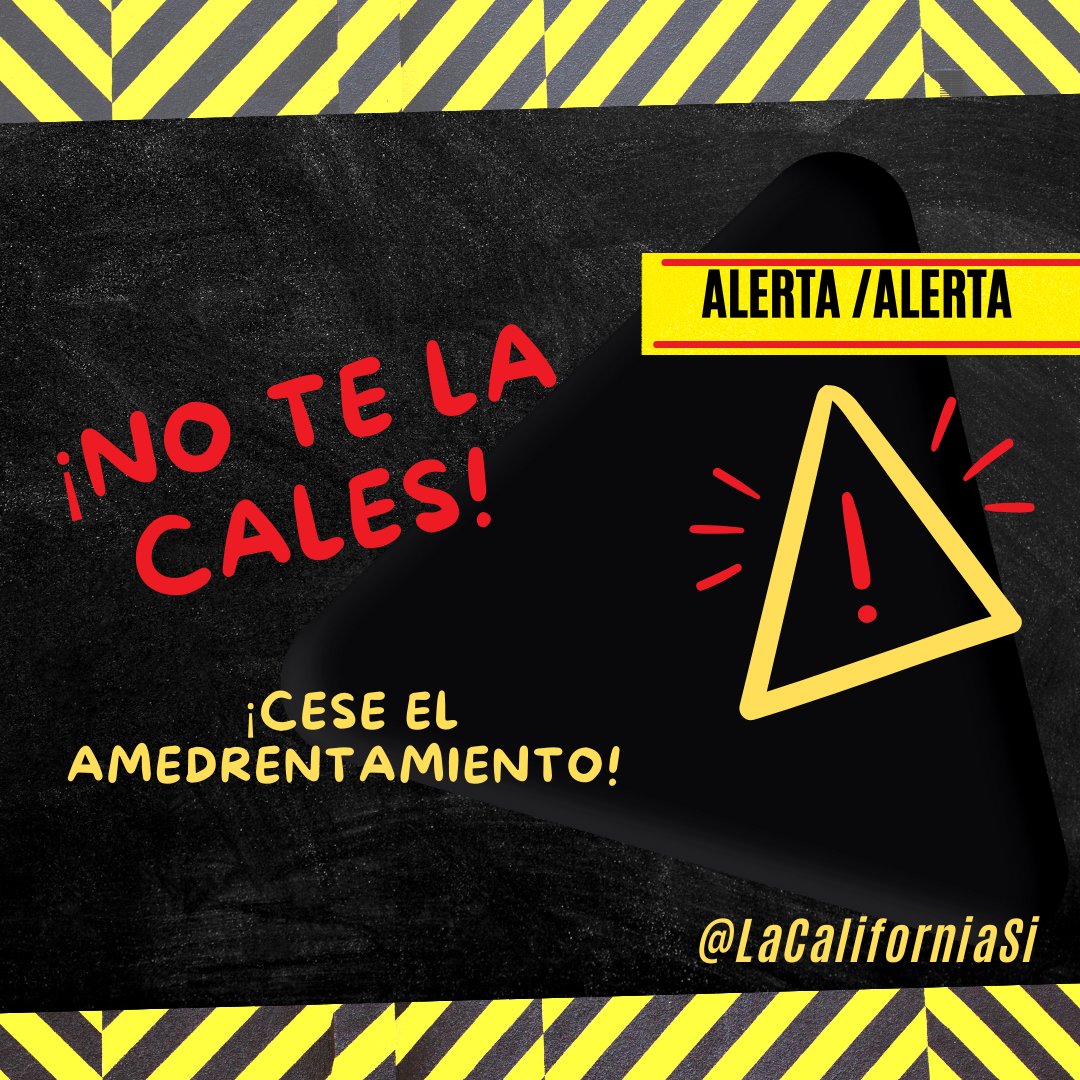 LaCaliforniaSi's tweet photo. AMEDRENTAN | AMENAZAN | Vecinos de #LaCalifornia nos informan que están recibiendo mensajes y visitas de amedrentamiento con el fin de obligarlos a votar en unas elecciones írritas del Consejo Comunal. Amenazan con quitarles la caja CLAP. Es deplorable esa conducta. #NoTeLaCales https://t.co/gwTTTVB45k
