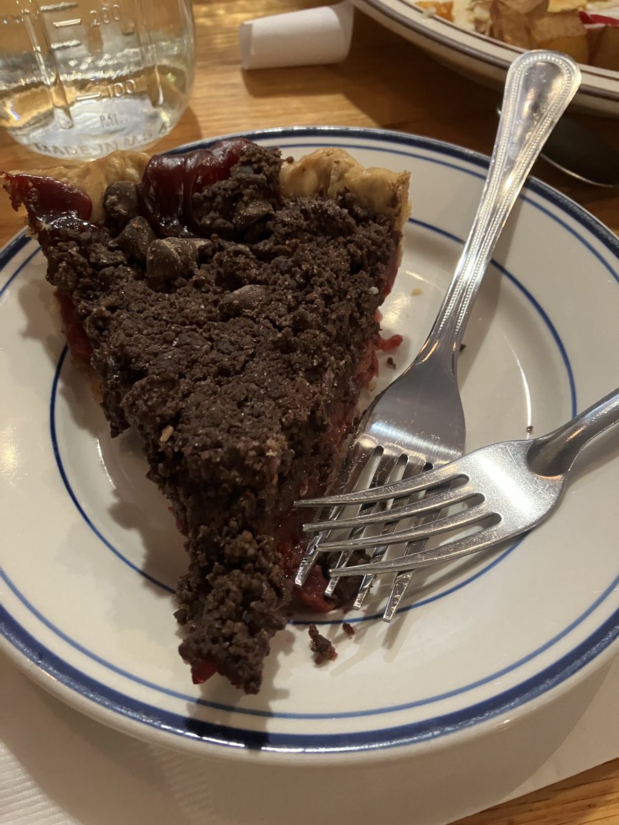 The Chocolate Cherry Pie at Ladybird, Lawrence, Kansas. Unique and delicious!