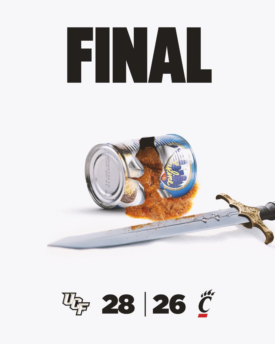 UCF_Football's tweet image. finaL from cincy