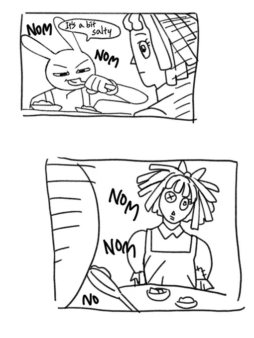 Cooking adventure went wrong #theamazingdigitalcircus #TADC #tadcfanart #TADCjax #TADCRagatha 