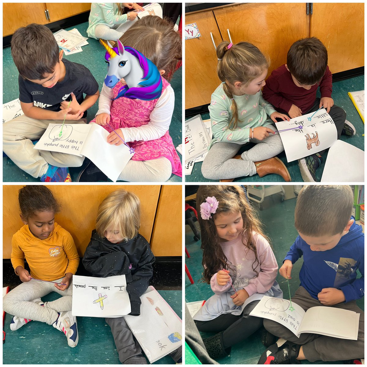MrsDriscoll_'s tweet photo. We loved reading our books with our reading partners! We practiced pointer and sound power to build our reading muscles! 📚 https://t.co/V0OgESU3L9