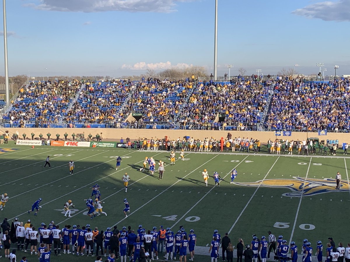 FearTheEars's tweet photo. Well that was fun!  Jacks thump the Bison. The Marker stays in Brookings. https://t.co/gcmvKj7m5F