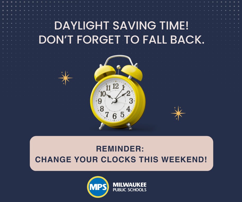 Daylight Saving Time Ends - Sunday, November 5, 2023