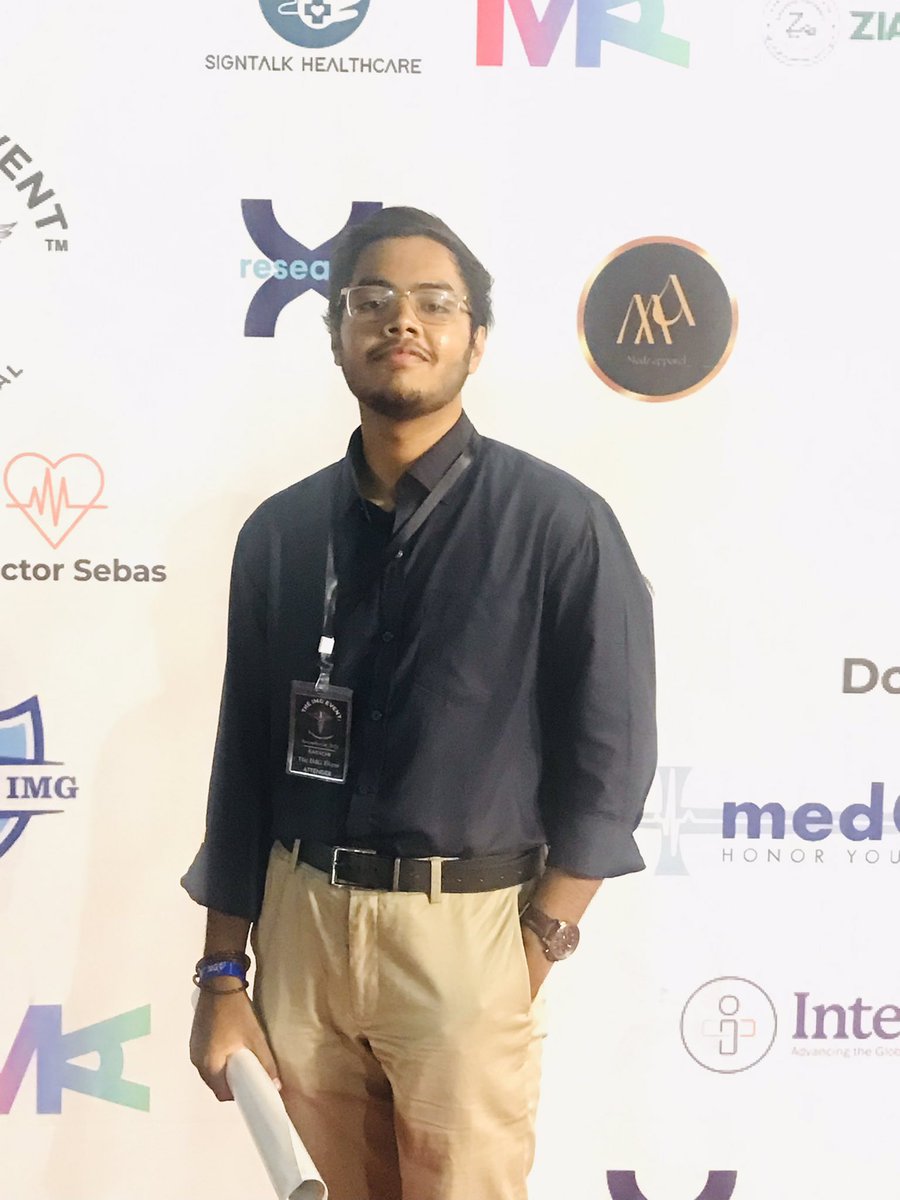 Hello! #MedTwitter 
Glad to know y’all, i’ve done w/ my 1st ever Research Poster Presentation @TheIMGevent, Pakistan. Came through some good Research fella’s, senior & mentors along the way. It turned out to be an amazing experience at the end. 🤩
@imghelpinghand @ProjectImg