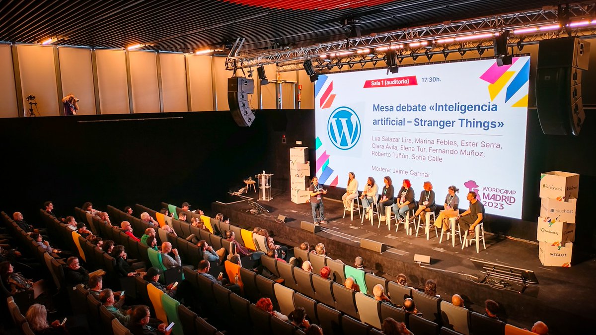 Yohe Cáceres (@yohecaceres) on Twitter photo No podía faltar un debate sobre la IA en <a href="/WordCampMad/">WordCamp Madrid</a> moderado por <a href="/jaimegarmar_/">Jaime Gármar</a> con:
<a href="/ClaraAvilaC/">Clara Ávila</a>
<a href="/CopyHolic/">Elena T.</a>
<a href="/emserra27/">itSerra</a>
Lua Salazar Lira
<a href="/AtipicaM/">Marina de Atípica</a>
<a href="/rtunon_/">roberto tuñón - rtunon.eth</a>
<a href="/soficalleprieto/">soficalleprieto</a>
#WCMAD No podía faltar un debate sobre la IA en <a href="/WordCampMad/">WordCamp Madrid</a> moderado por <a href="/jaimegarmar_/">Jaime Gármar</a> con:
<a href="/ClaraAvilaC/">Clara Ávila</a>
<a href="/CopyHolic/">Elena T.</a>
<a href="/emserra27/">itSerra</a>
Lua Salazar Lira
<a href="/AtipicaM/">Marina de Atípica</a>
<a href="/rtunon_/">roberto tuñón - rtunon.eth</a>
<a href="/soficalleprieto/">soficalleprieto</a>
#WCMAD