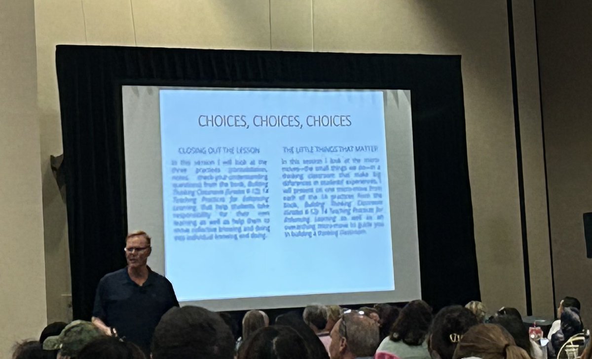 @pgliljedahl and building thinking classrooms! BIG FAN! 😍 #CMCmath #CMCsouth #mathequity