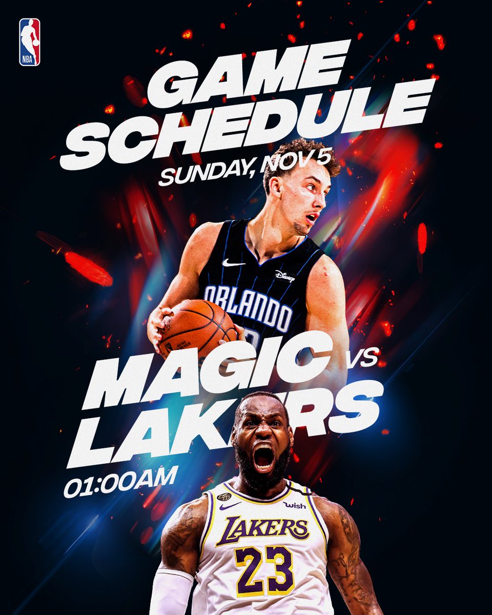 NBA_Africa's tweet photo. The moment we’ve been waiting for is finally upon us. 🔥🔥🔥

Which team are you backing? Is it @lakers or @orlandomagic 

Catch all the action LIVE on League Pass! 🏀
#NBAAfrica #SpiritOfTheNBA https://t.co/b00qzeltiS