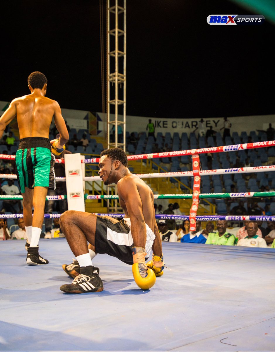 maxtvgh's tweet photo. GHANA PROFESSIONAL BOXING LEAGUE • S2 FN16

Nigeria's Ussif Adeniji Adusa delivers a round 2 T.K.O over Ghana's Moses Nii Ayi Hammond at #fightnight16 of the Ghana Professional Boxing League at the Bukom Boxing Arena.

#MaxTV | #MaxOnline | #MaxSports | #Boxing https://t.co/iRbtMK0mHp