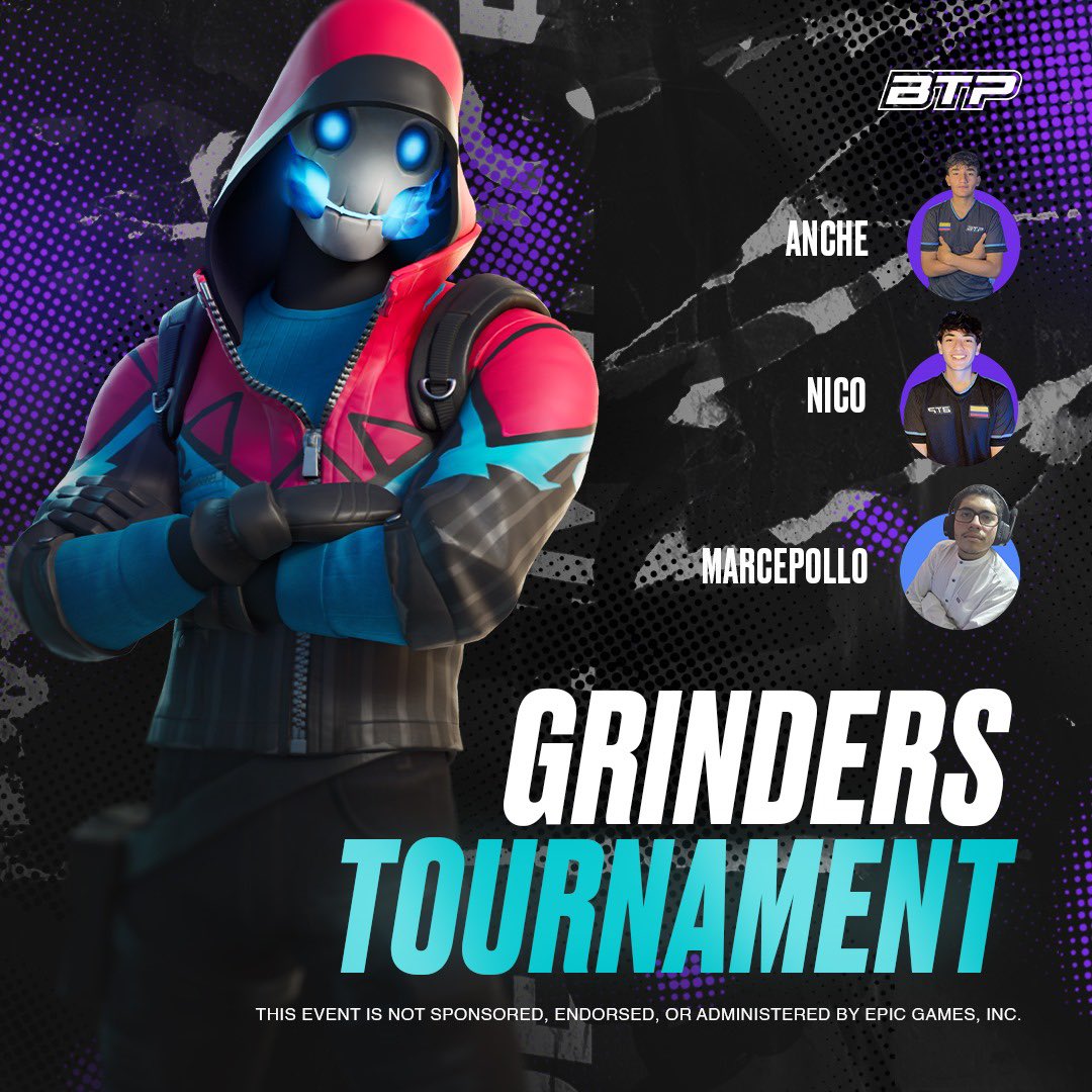 Grinders Tournament! 🏆💙

⚔️Compete to join us!

Do you want to participate? 🤔

• Like &amp; RT!

• Comment your ID!

• Join our discord, verify yourself with Yunite and request a role in #Grinders

( discord.gg/borntoplaygg-1… )

🗓️|  Monday - November 6  ~ 6:00 PM Mx time | 7:00