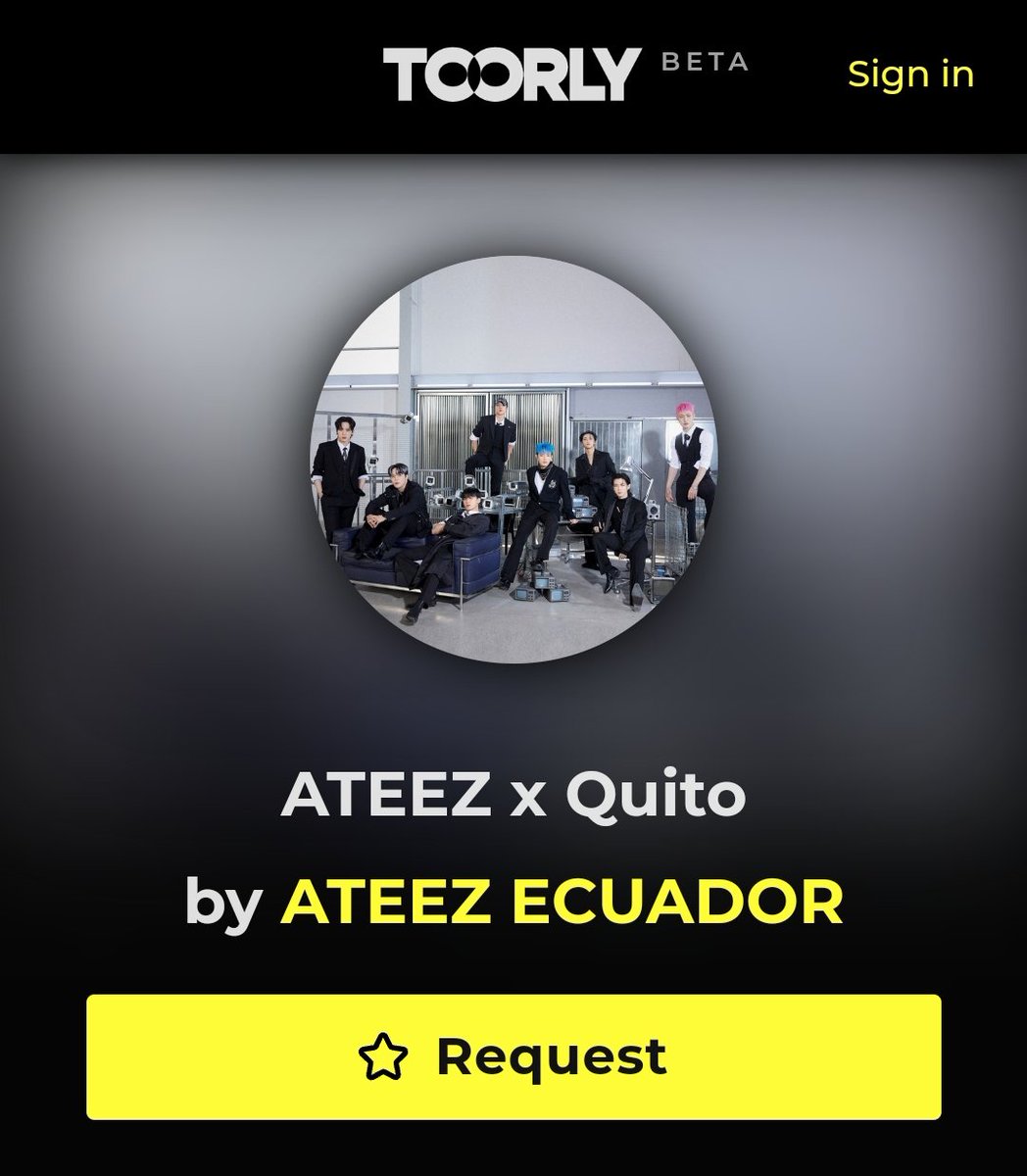 📢 ATINYS DE ECUADOR ‼️‼️‼️

Ha llegado nuestro momento de unirnos para hacer realidad que ATEEZ visite nuestro país. 🇪🇨

Para ellos requerimos tu ayuda, ingresa al link adjunto.🔥

🔗: toorly.com/request-link/a…

<a href="/ATEEZofficial/">ATEEZ(에이티즈)</a> #에이티즈 #ATEEZ 
#エイティーズ #toorly