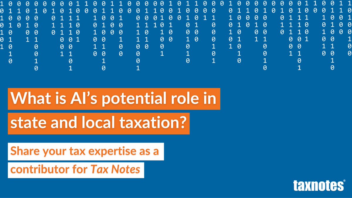 📢 Calling all #tax folk! We’re looking for new voices to weigh in on recent trends and topics in the world of tax.  

💡Check out our commentary editors’ wish lists to inspire your next submission: taxnotes.co/wishlist