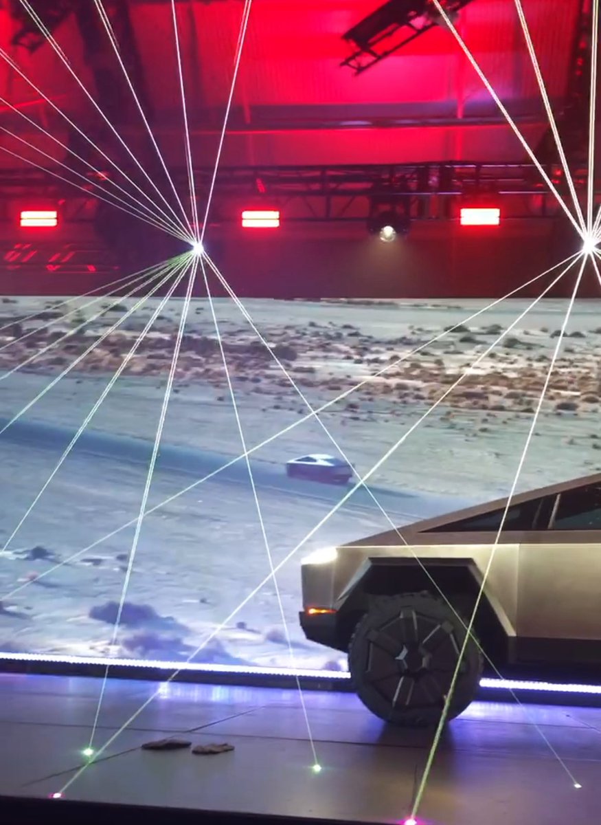 Tbh— It would be cool to respectfully & discreetly be included to view the “behind the scenes” of the CyberTruck Delivery Event See the gargantuan dance of putting a showcased Tesla Event together by the rocking designers & teams 💯 📐