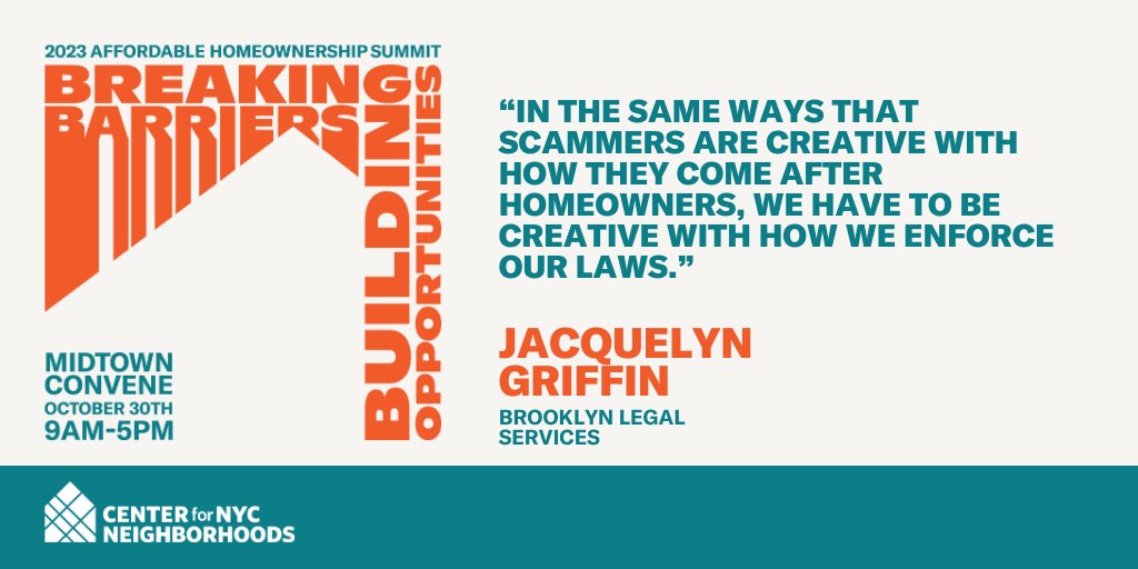 Thank you to all of the panelists, moderators, &amp; attendees who made our 2023 Affordable Homeownership Summit a success!  We will be sharing  some of the messages from the event like this jewel. Did you attend? Share quotes that resonated with you.