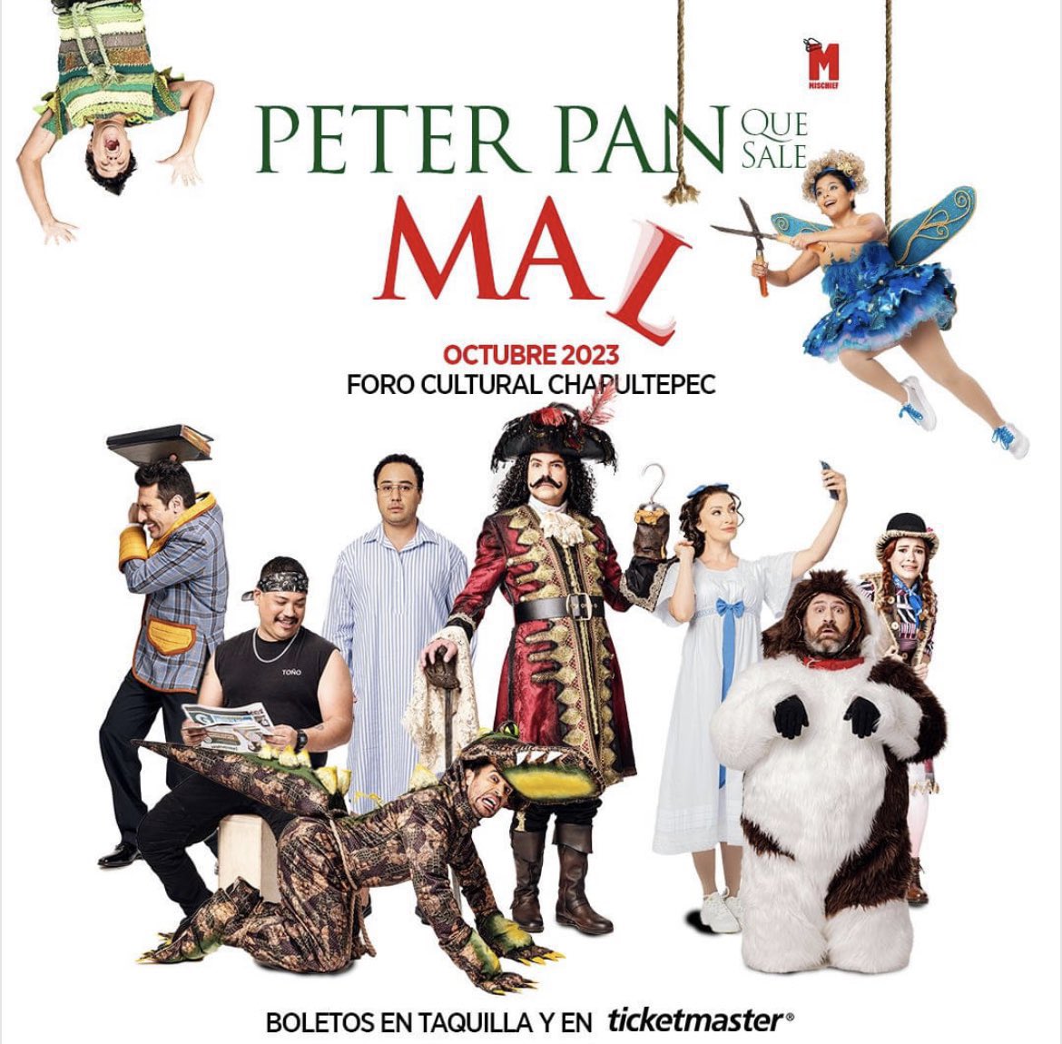Gana un pase doble para mañana domingo #PeterManQueSaleMal a las 5:00 pm, RT y ❤️ comenta tu nombre completo, dirección y alcaldía del recinto, nombre de los productores y 3 personajes de #PeterPan. ¡Suerte! 

#Teatro