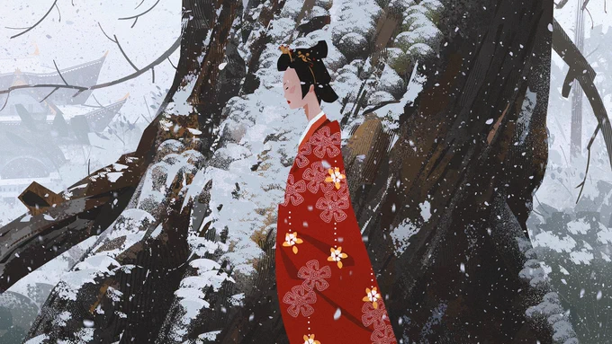 Blue eye samurai (created by  , directed by Jane Wu) is now on Netflix, I just finished watching, really enjoyed, it's amazing. Here's some vis dev paintings I did for the show. Big thanks to  bring me on board ! And congrats to the team!