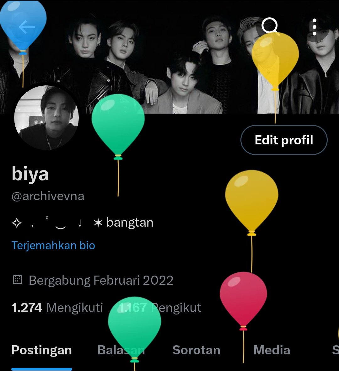 prettyielaa's tweet image. asik ada balon