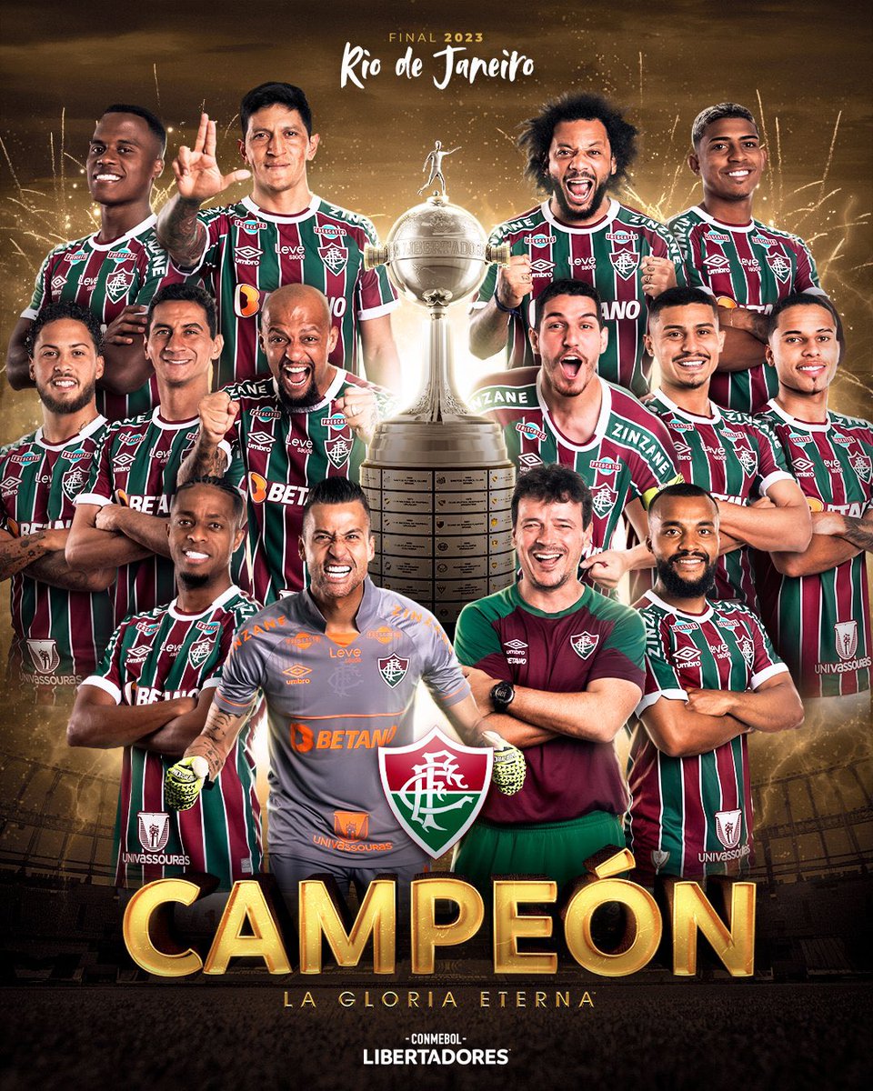 Fluminense es campeón de #CopaLibertadores2023 🇧🇷🏆