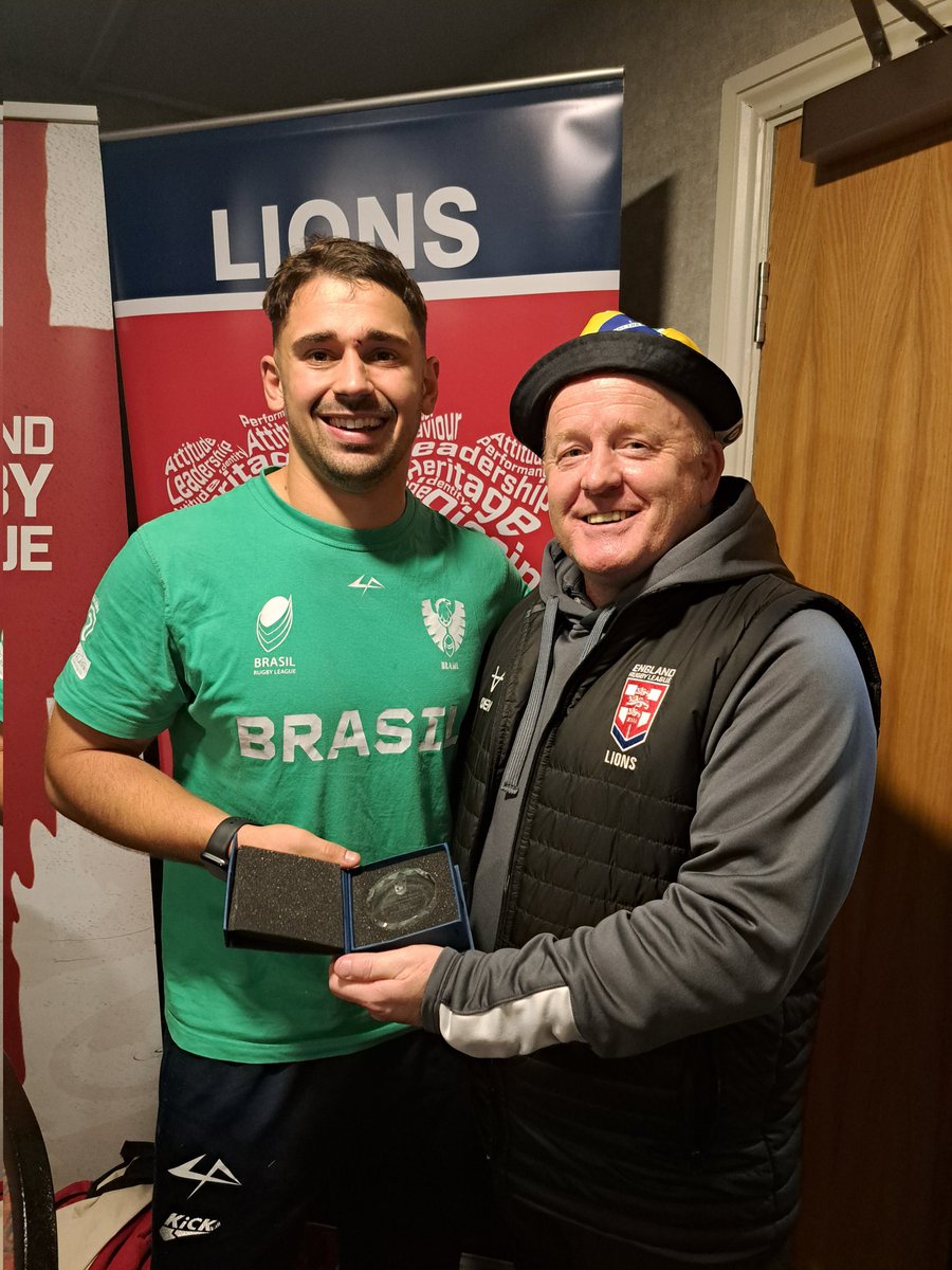 Players of the game were awarded to Lions Harry Sheridan and Brazil's Jorge Cabral.