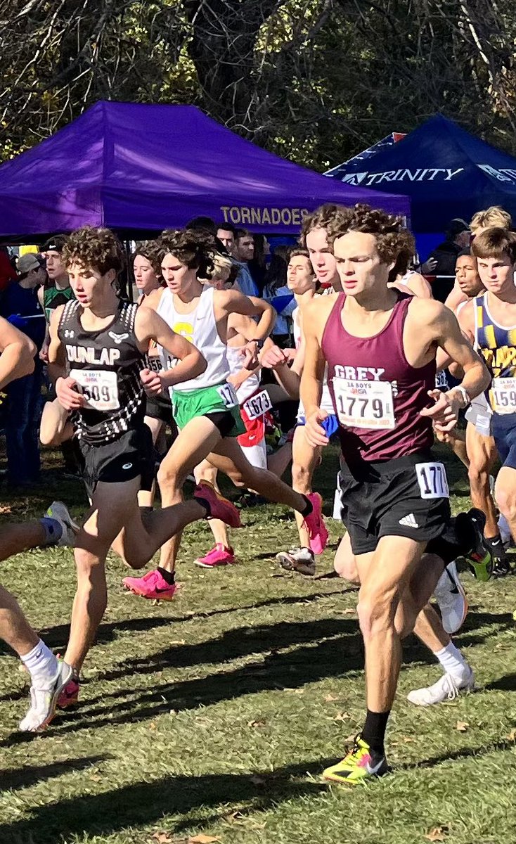 Congratulations to Brecken Fahrenkrug for running a tough race at the IHSA 2A State Cross Country Finals today at Detweiller Park. Photo credit to one of the best in the business - Pete Serrahn. #GoGhosts