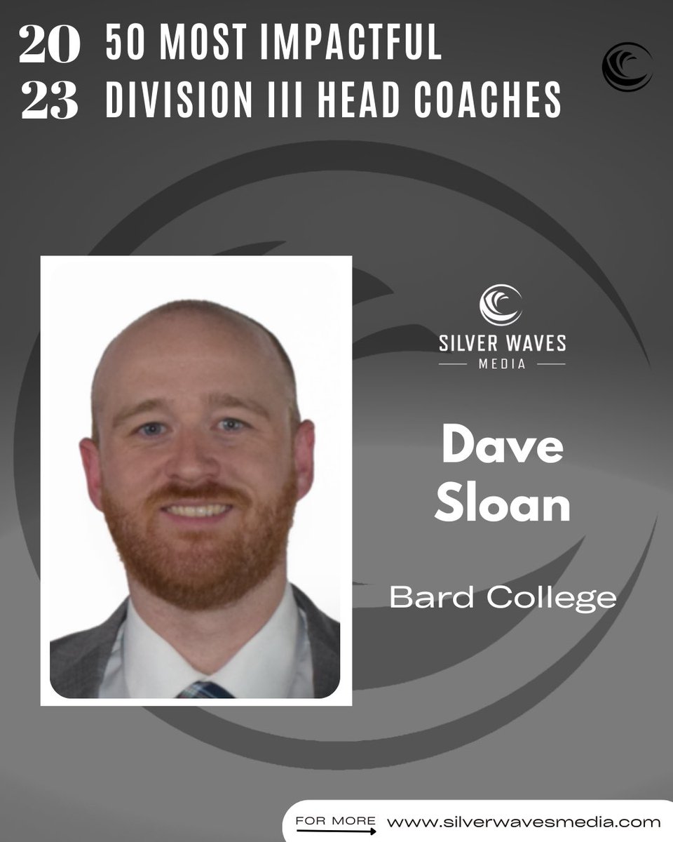 Silver Waves Media (@silverwavemedia) on Twitter photo Congratulations to Dave Sloan of Bard College on being named to the 2023 Most Impactful Division III Head Coaches list.
<a href="/Coach_DSloan/">Dave Sloan</a>
silverwavesmedia.com/2023-most-impa… Congratulations to Dave Sloan of Bard College on being named to the 2023 Most Impactful Division III Head Coaches list.
<a href="/Coach_DSloan/">Dave Sloan</a>
silverwavesmedia.com/2023-most-impa…
