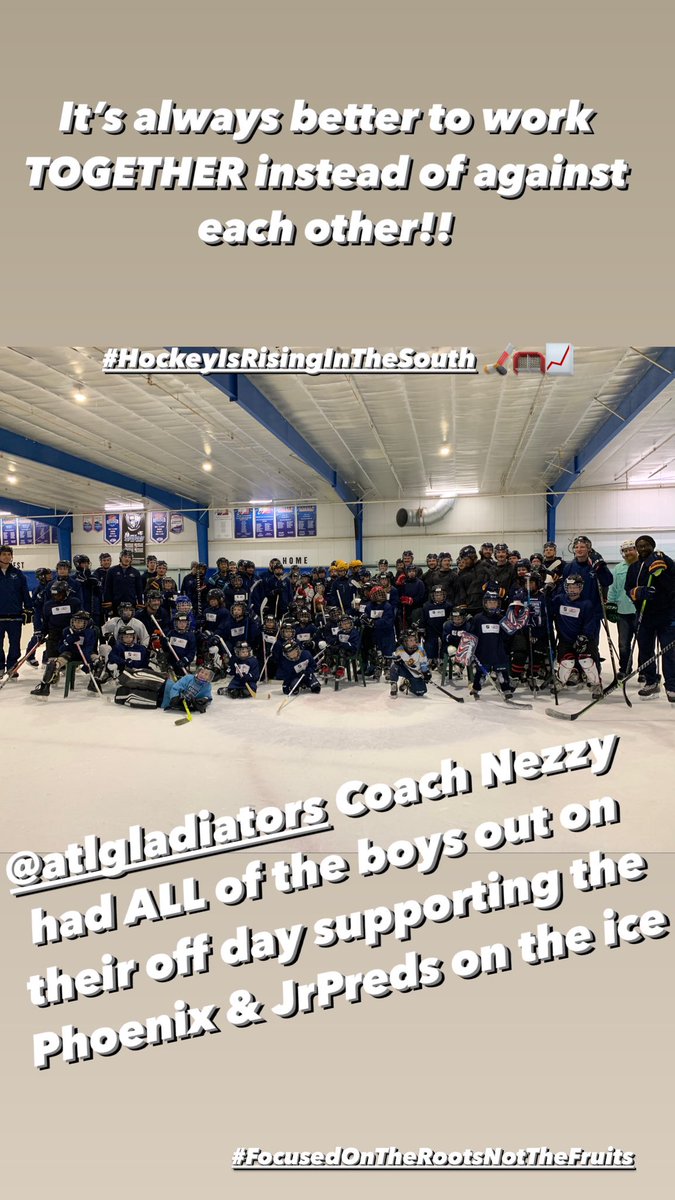 We’re building a strong sustainable hockey tree in ATL focusing on the roots while others have their eye on the fruits!!