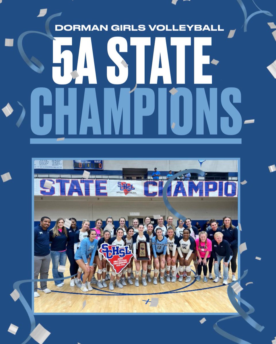 Your Dorman Cavaliers are the 2023 SCHSL 5A State Champions!