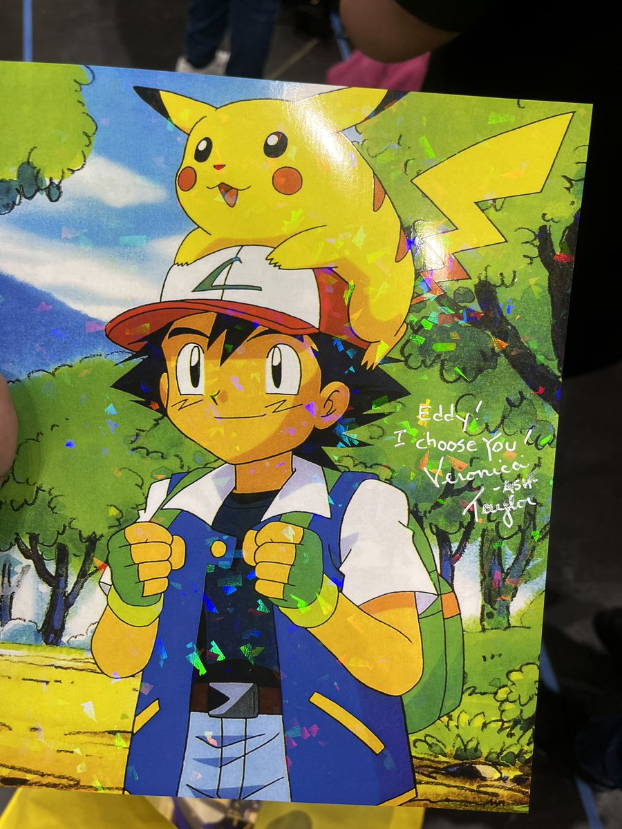 NappyKage's tweet photo. Getting autograph from the King of Game and Pokémon Master great day. #pokemon #yugioh https://t.co/SMFhB1U9Rm