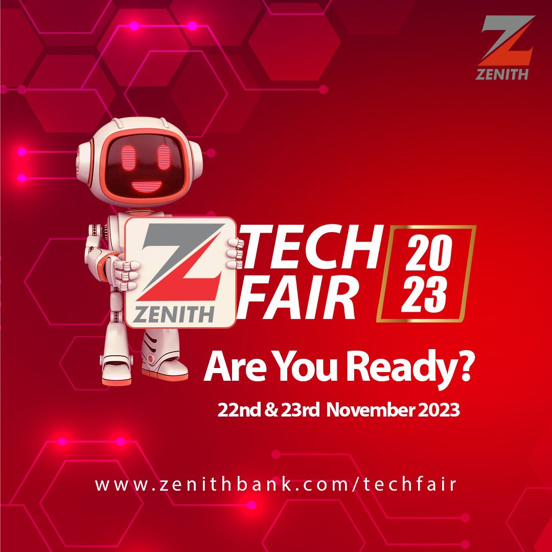 ZenithBank's tweet image. Gear up for the ultimate tech extravaganza at the Zenith Bank Future Forward 3.0! Immerse yourself in the latest innovations, cutting-edge technology, and visionary ideas that will shape the future. Get ready to be inspired, amazed, and future-proofed! 

#FutureForward3…