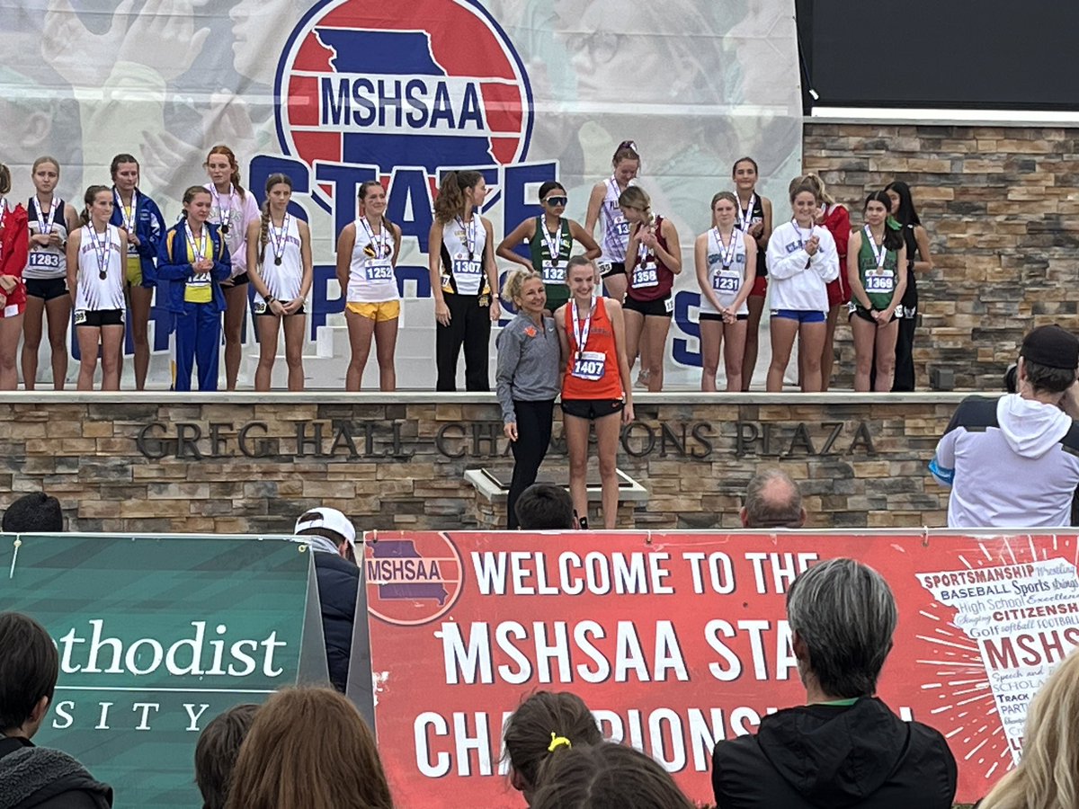 statesmensports's tweet image. Congratulations to junior Parker Allen and freshman Carson Selby on earning state XC medals today placing 10th and 11th respectively!

And congrats to our girls team who placed 7th overall in the Class 4 race!