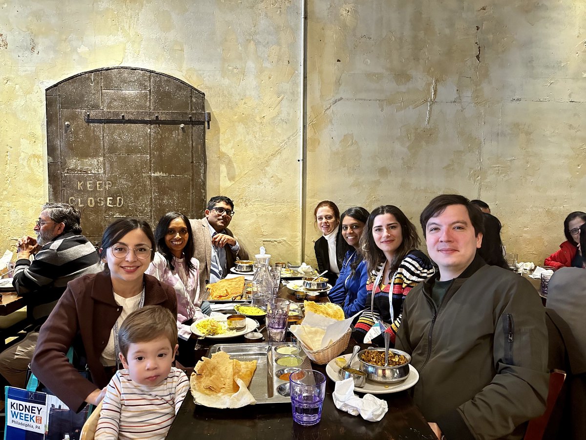 Deepthi Gunasekaran (@deepthigunasek1) on Twitter photo Bittersweet ending to #KidneyWk with the <a href="/YaleNephrology/">Yale Nephrology</a> crew and some amazing South Indian food at Philly! Bittersweet ending to #KidneyWk with the <a href="/YaleNephrology/">Yale Nephrology</a> crew and some amazing South Indian food at Philly!