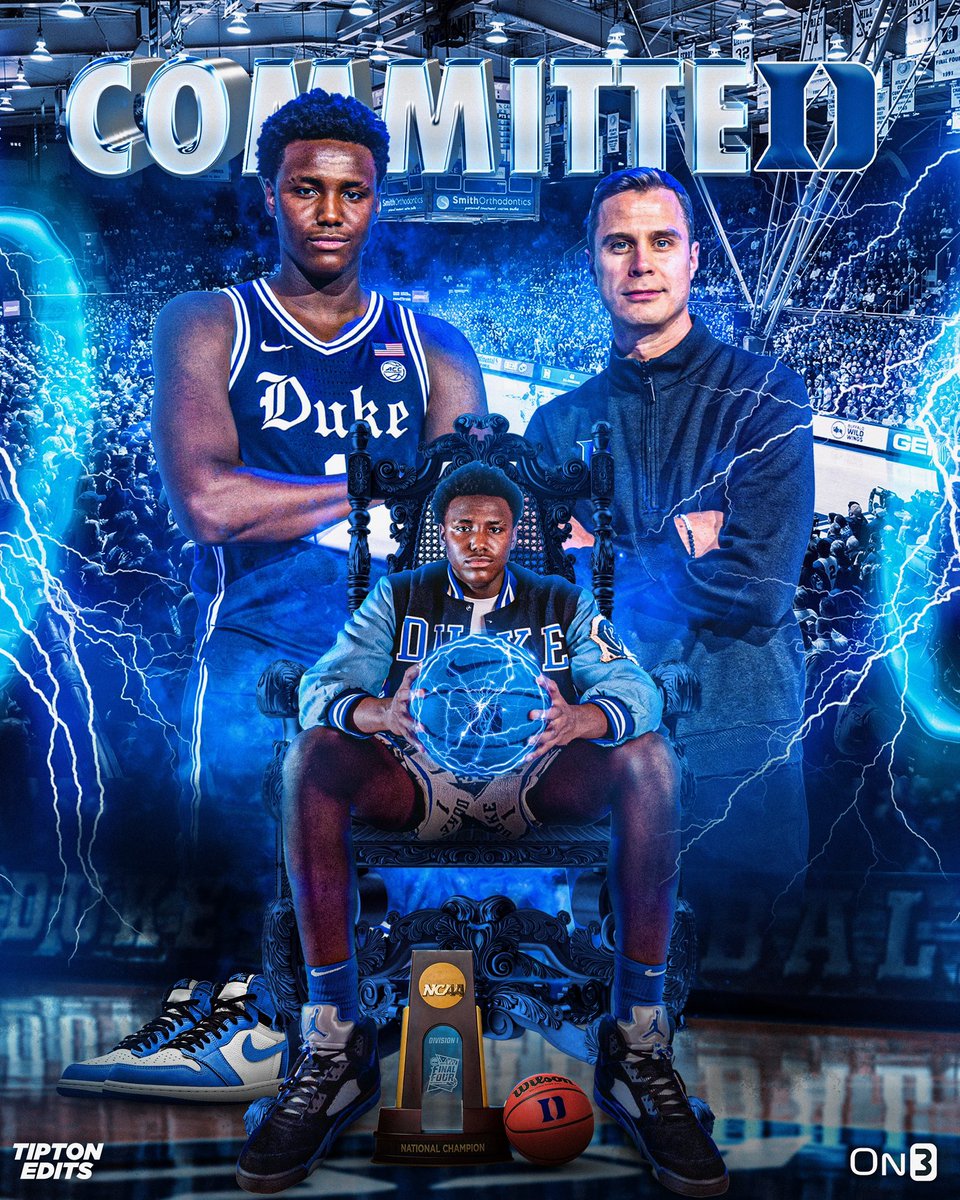 JoeTipton's tweet image. NEWS: Patrick Ngongba, the No. 21 overall prospect in the 2024 class, tells me he’s committed to Duke. 

The 6-10 center chose the Blue Devils over Kansas State and Kentucky. 

Story: on3.com/college/duke-b…