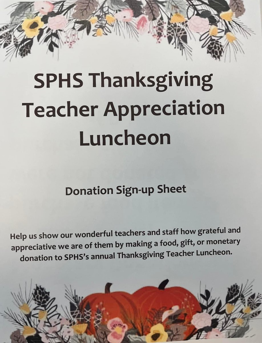 If you would like to contribute, reach out to Ms. Chisholm at kchisholm@ppsb.org