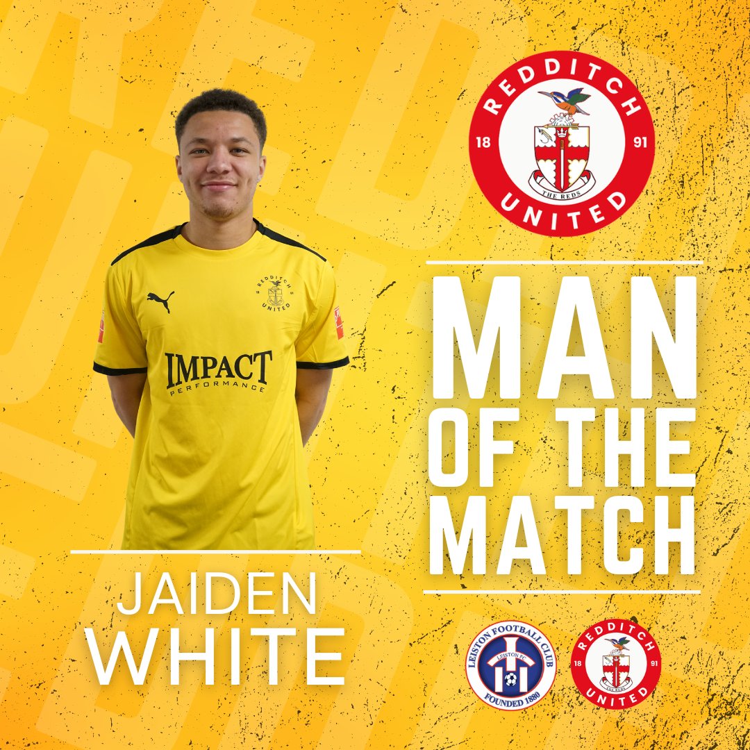 RedditchUtd's tweet photo. ⭐ MOTM
The travelling faithful voted Jaiden White as their Man of the Match for his relentless work and a few silky skills!

Well done @JaidenWhite11 🙌 https://t.co/sAi0EG3uN9