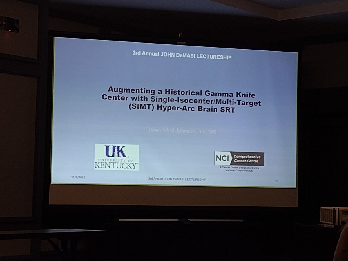 UK Rad Onc is on point just like a perfectly placed isocenter this beautiful fall morning! Heartiest 👏  congratulations to all the speakers on clinically relevant talks and thanks to Dr Quynh-The Le for making the trip to lecture on NRG oncology and the NCTN advances.