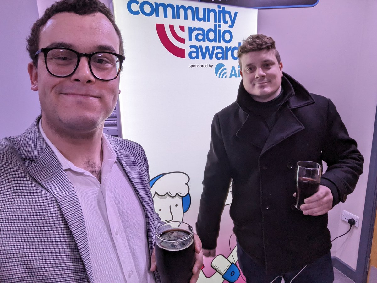 @RadioTodayWales @CommRadioAwards @BRORADIO @gtfm_radio @MonFMRadio @RadioCardiff @RadioTodayLive @haydngprice @gavindeejay, Terry and I checking in, here representing @gtfm_radio 😁