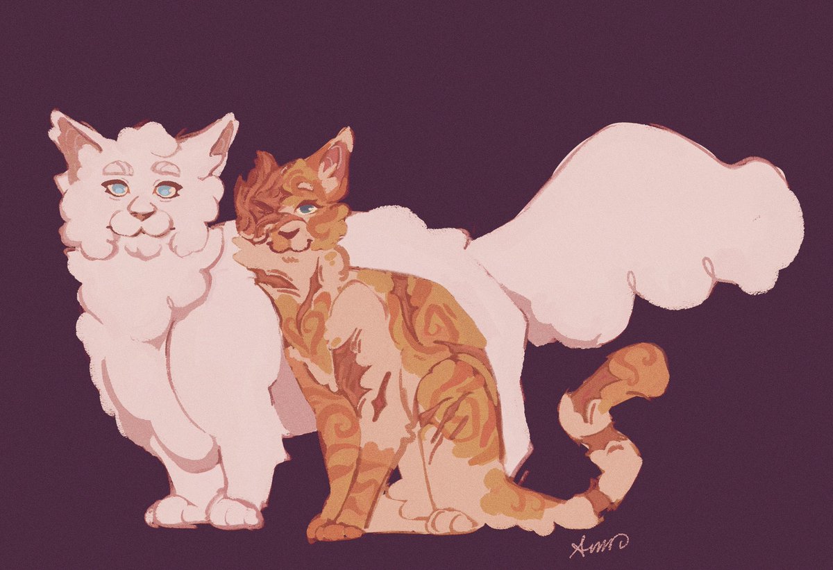 circusmantis's tweet image. Kibbies.. i miss them

#warriorcats #brightheart #cloudtail