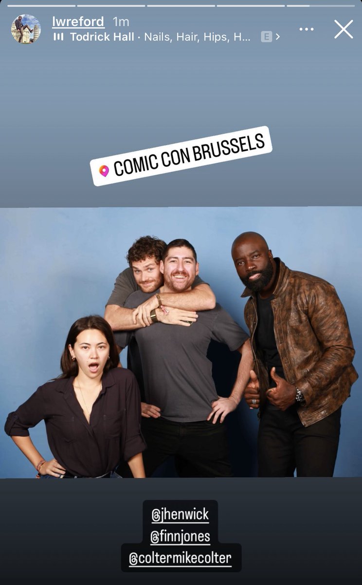MarvelTVcomfort's tweet photo. Mike, Finn, & Jessica at Comic Con Brussels today!!! #SaveIronFist #SaveLukeCage https://t.co/19bUpjSShc