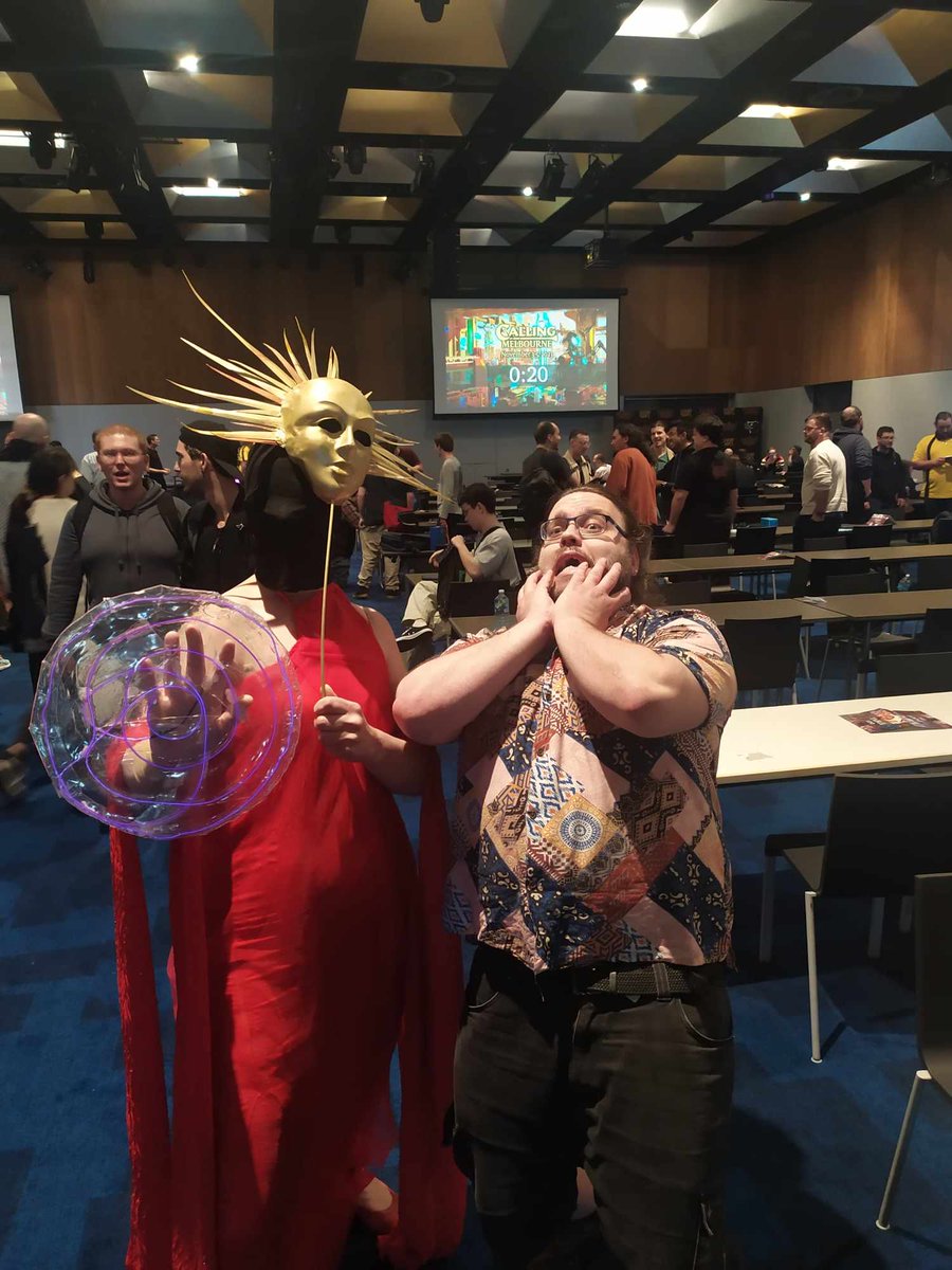 FabledheroNz's tweet photo. Was a fun time cosplaying at Melbourne calling I didn't win but I enjoyed bringing this peice of art to life Ip1 for everyone!!!! #fabtcg #fabcosplay #cosplay #Melbournecalling https://t.co/kIZFuqOfsU
