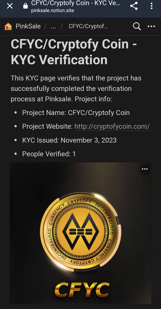 Cryptofycoin tweet media