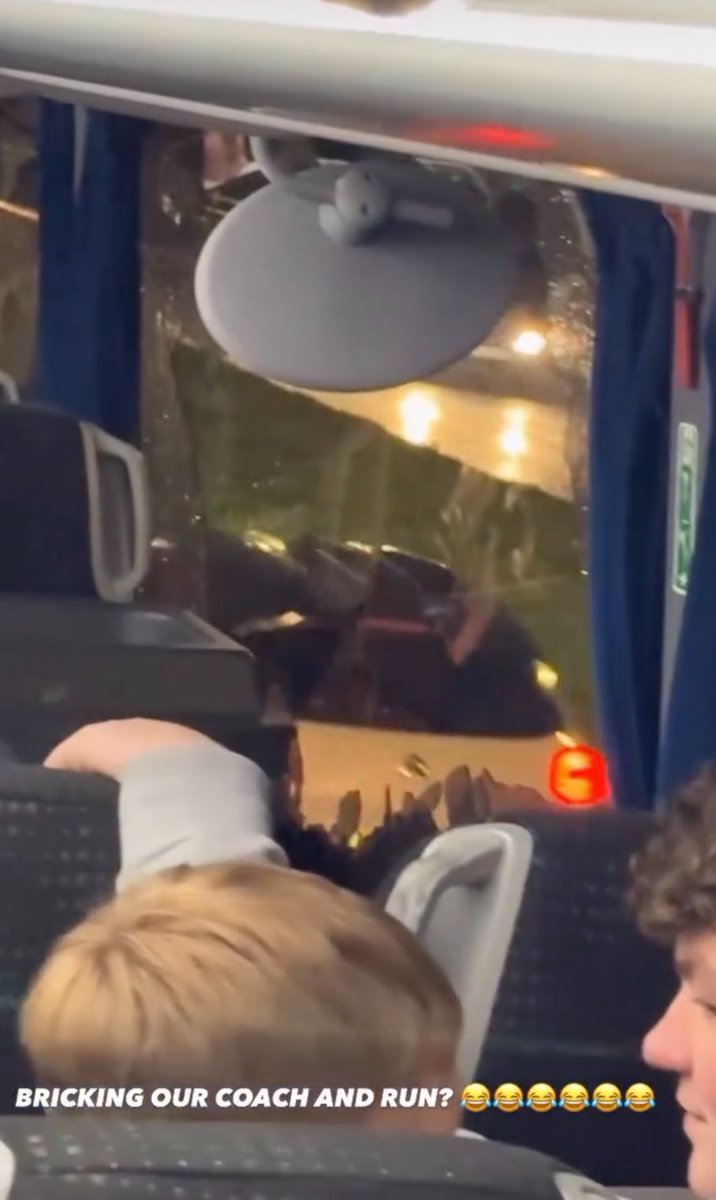 A coach full of Solihull Moors fans was bricked as it was leaving Bolton’s stadium after their game today. 😨

Disgraceful to see, hopefully nobody was hurt.